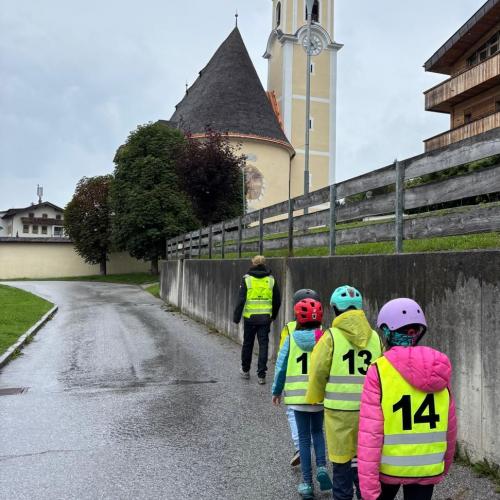 Erste Fahrradübung in Achenkirch